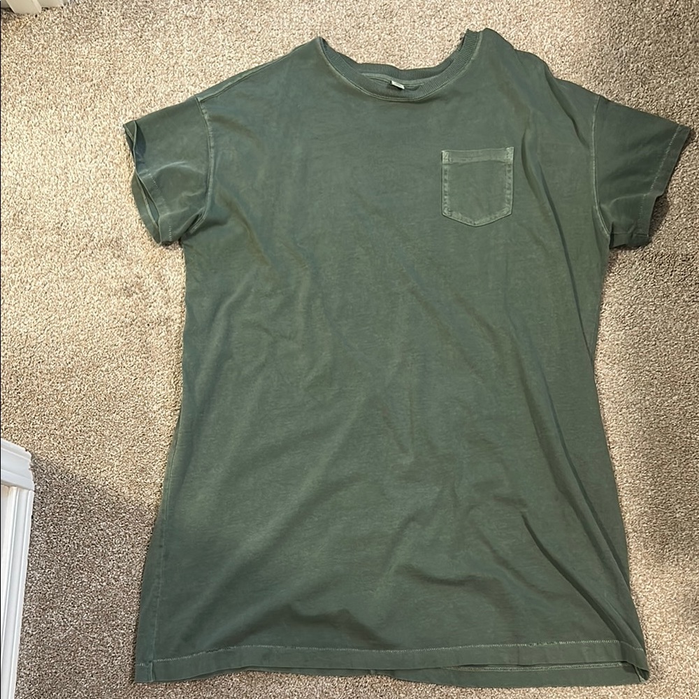 Old Navy Green Raglan Sleeve Dress